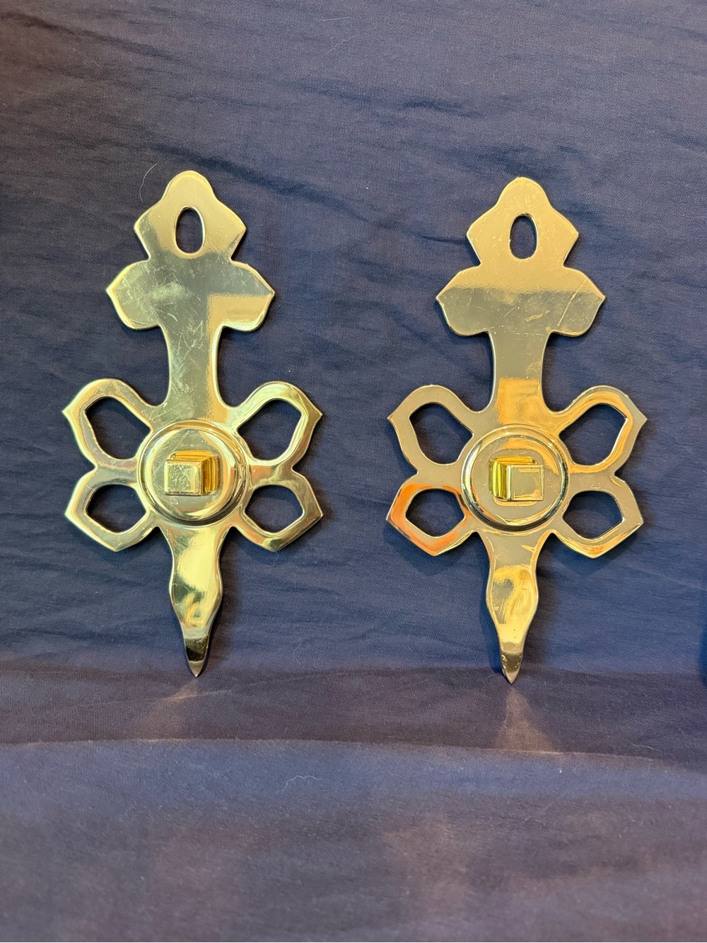 Virginia Brass Wall Candle Sconces Hooks (Hooks Only)